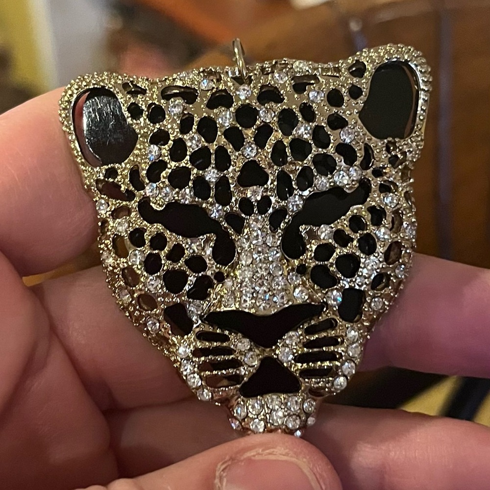 NNW 2 Piece ‘Jungle Cat’ Necklace & Ring Set - Picture 2 of 8
